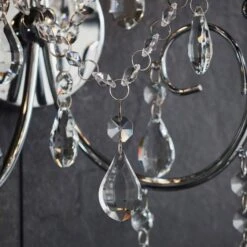 Shetland 2 Arm Chandelier Wall Light - Chrome 14 Shetland 2 Arm Chandelier Wall Light - Chrome -Lumibath Shop Shetland Wall Chandelier Lifestyle5