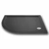 Nuie 1200 X 900 Left-Handed Offset Quadrant Shower Tray Slate Grey - FREE Waste