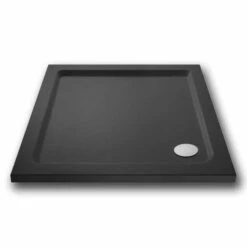 Nuie 760 X 760 Square Shower Tray Slate Grey - FREE Waste