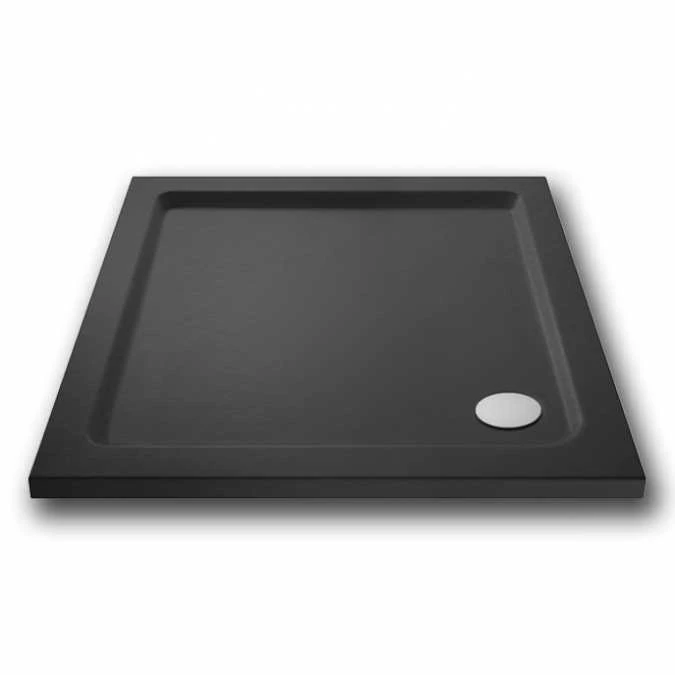 Nuie 760 X 760 Square Shower Tray Slate Grey - FREE Waste 1 Nuie 760 X 760 Square Shower Tray Slate Grey - FREE Waste