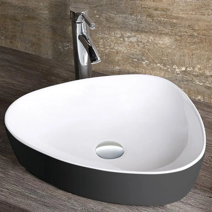 Synergy Libi 585mm Black & White Countertop Basin 2 Synergy Libi 585mm Black & White Countertop Basin - Image 2