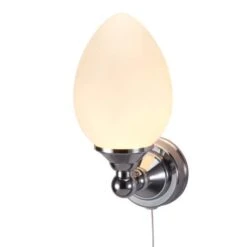 Burlington Edwardian Single Eliptical LED Traditional Bathroom Wall Light - T52