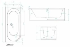 Tissino Angelo 1600 X 700mm Premium Reinforced Double Ended J Bath 11 Tissino Angelo 1600 X 700mm Premium Reinforced Double Ended J Bath -Lumibath Shop TAN 305 TAN 306
