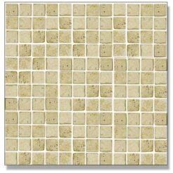 Abacus Travertine Marble Mosaic Single Colour 2.3cm 30 X 30cm