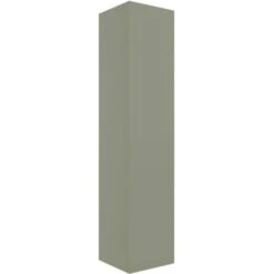 Shetland 350mm Wall Hung 1 Door Tall Unit - Matt Olive Green
