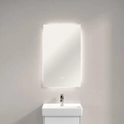 Villeroy & Boch More To See Lite Rectangle LED Bathroom Mirror 450 X 750mm 8 Villeroy & Boch More To See Lite Rectangle LED Bathroom Mirror 450 X 750mm -Lumibath Shop VB MORE TO SEE 450x750 RECTANGLE 3