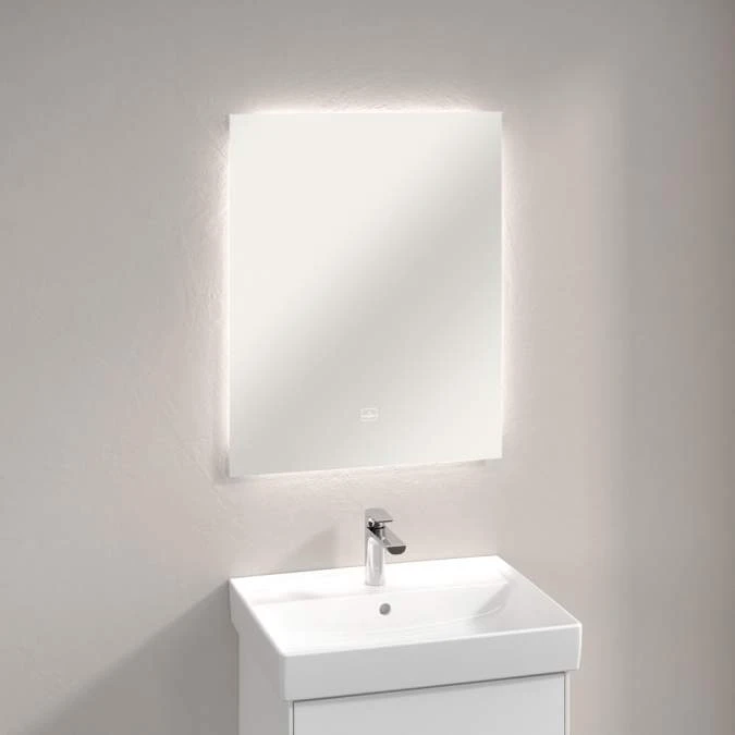 Villeroy & Boch More To See Lite Rectangle LED Bathroom Mirror 600 X 750mm 2 Villeroy & Boch More To See Lite Rectangle LED Bathroom Mirror 600 X 750mm - Image 2