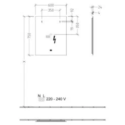 Villeroy & Boch More To See Lite Rectangle LED Bathroom Mirror 600 X 750mm 11 Villeroy & Boch More To See Lite Rectangle LED Bathroom Mirror 600 X 750mm -Lumibath Shop VB MORE TO SEE 600x750 RECTANGLE TECH