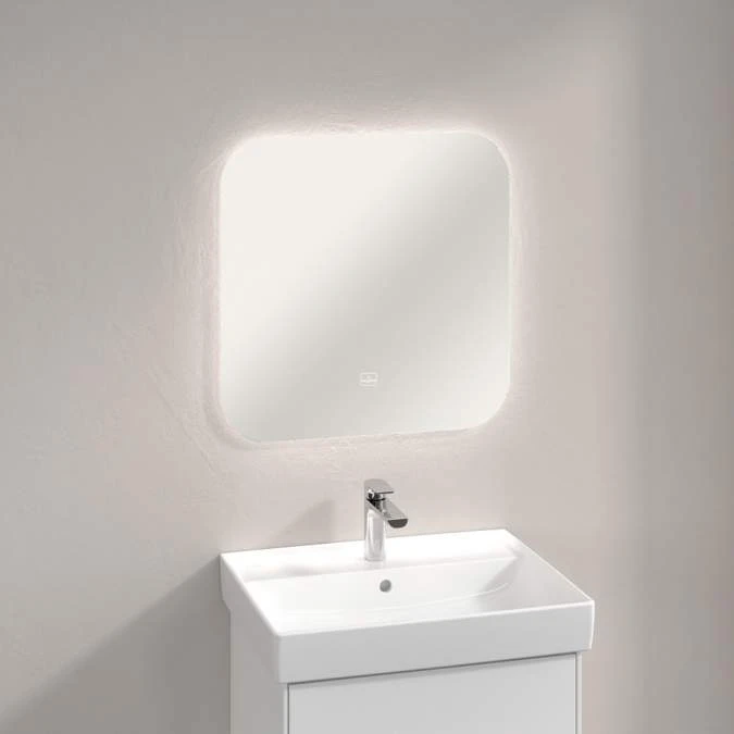 Villeroy & Boch More To See Lite Curved LED Bathroom Mirror 600 X 600mm 2 Villeroy & Boch More To See Lite Curved LED Bathroom Mirror 600 X 600mm - Image 2