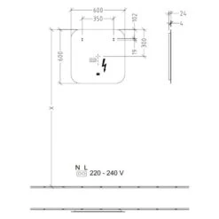 Villeroy & Boch More To See Lite Curved LED Bathroom Mirror 600 X 600mm 11 Villeroy & Boch More To See Lite Curved LED Bathroom Mirror 600 X 600mm -Lumibath Shop VB MORE TO SEE LITE 600x600 CURVED TECH