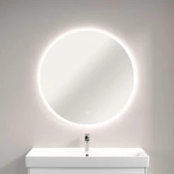Villeroy & Boch More To See Lite Round LED Bathroom Mirror 850mm -Lumibath Shop VB MORE TO SEE LITE 850 ROUND 3