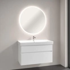 Villeroy & Boch More To See Lite Round LED Bathroom Mirror 850mm -Lumibath Shop VB MORE TO SEE LITE 850 ROUND 5