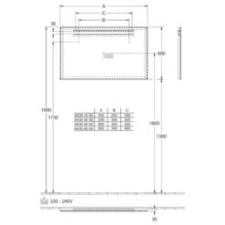 Villeroy & Boch More To See One LED Bathroom Mirror 600 X 600mm -Lumibath Shop VB MORE TO SEE RECTANGLE LIGHT UP TECH 1 1