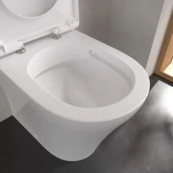 Villeroy & Boch O.novo Washdown Compact Rimless Back To Wall Toilet -Lumibath Shop VB ONOVO COMPACT FLOOR STANDING RIMLESS 2 1