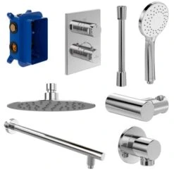 Villeroy & Boch Complete Concealed Shower Set Round Chrome -Lumibath Shop VBSSPACK1