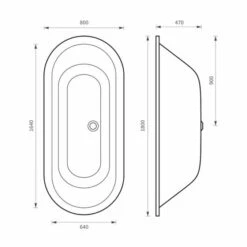 Abacus Elements Series 1 Oval-Design Tileable Bath Surround Kit -Lumibath Shop VEBA 15 1505 TECH rd