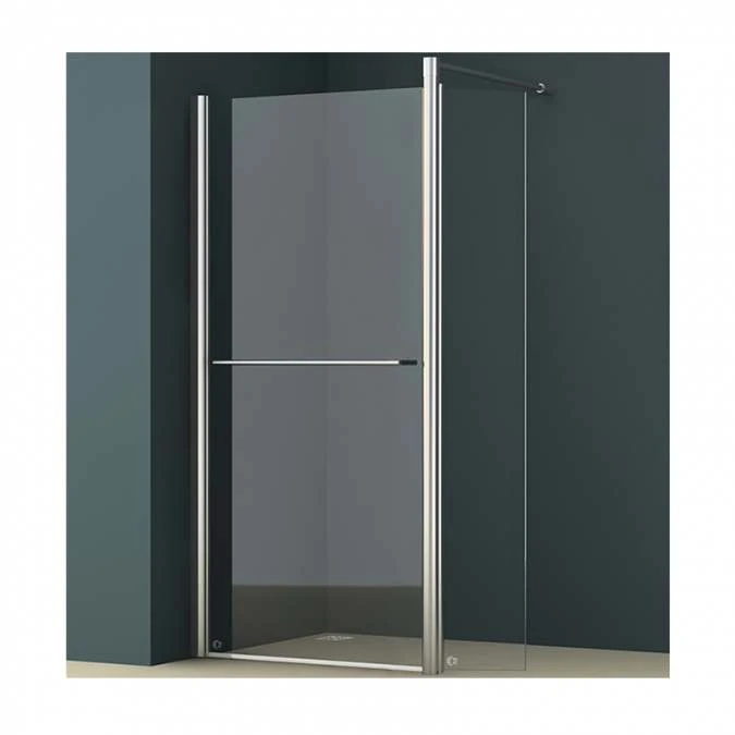Abacus E Series Walk In Shower Screen Hinged Return 700mm 1 Abacus E Series Walk In Shower Screen Hinged Return 700mm