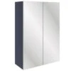 Venetian 500mm Mirrored Wall Unit - Matt Indigo Blue