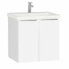 VitrA Ecora 600mm Washbasin Unit - Gloss White