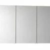 1200mm - Oak - Three Door Mirrored Bathroom Cabinet - Vitra