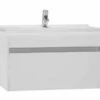 VitrA S50 800mm Vanity Unit With Drawer & Basin - Gloss White