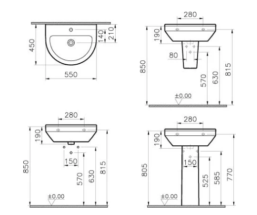 VitrA S50 Round 4 Piece Toilet & Basin Set 5 VitrA S50 Round 4 Piece Toilet & Basin Set - Image 5