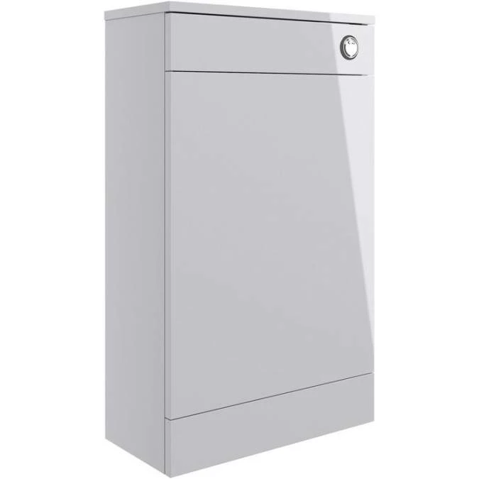 Vouille 500mm Floor Standing WC Unit - Grey Gloss 1 Vouille 500mm Floor Standing WC Unit - Grey Gloss
