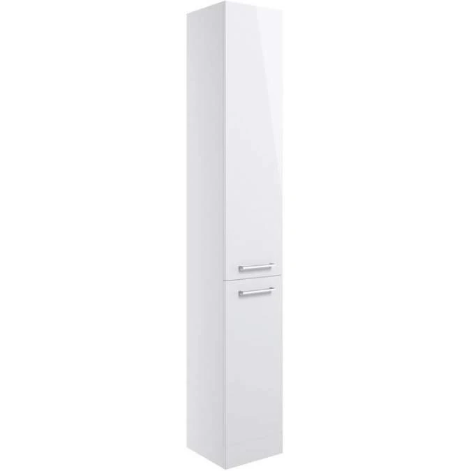 Vouille 350mm Floor Standing 2 Door Tall Unit - White Gloss 1 Vouille 350mm Floor Standing 2 Door Tall Unit - White Gloss