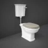 Washington Low Level Cistern And WC With Soft Close Seat Cappuccino - RAK Ceramics