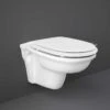 Washington Wall Hung WC With Soft Close Seat White - RAK Ceramics
