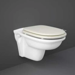 Washington Wall Hung WC With Soft Close Seat Greige - RAK Ceramics
