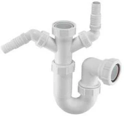 McAlpine WM11 Sink Trap With Twin Domestic Appliance Nozzels