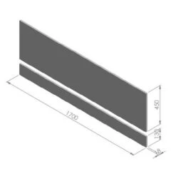 Gloss White Wood Bath Panel 1700mm By The White Space -Lumibath Shop WSSBP17