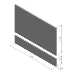 Gloss White Wood Bath Panel 1700mm By The White Space -Lumibath Shop WSSBP80