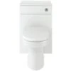 Watervale 500mm WC Unit & BTW Pan Pack - White Gloss