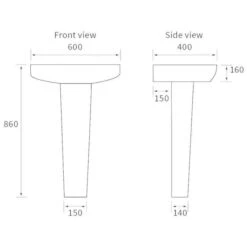 Ankam Bathroom Suite, 600mm Basin, Close Toilet & 1700 Bath -Lumibath Shop ankam basin and ped tech 1