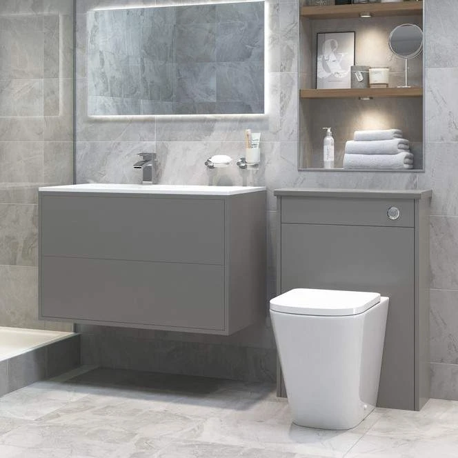 Ankam Rimless Comfort Height Back To Wall Toilet & Soft Close Seat 2 Ankam Rimless Comfort Height Back To Wall Toilet & Soft Close Seat - Image 2