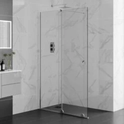 1500mm Sliding Wetroom Screen - Rolla 8 By Aquadart