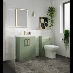 Ava Soft Square Rimless Back To Wall Toilet & Soft Close Seat -Lumibath Shop arn803a arno green v1 ls