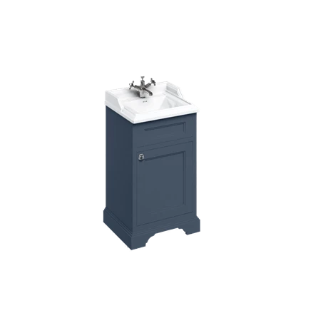 Burlington Blue Cloakroom Basin Unit - 50cm 1 Burlington Blue Cloakroom Basin Unit - 50cm
