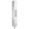 Bali 300mm 2 Door Tall Unit - Satin White Ash