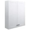 Bali 600mm 2 Door Wall Unit - Satin White Ash
