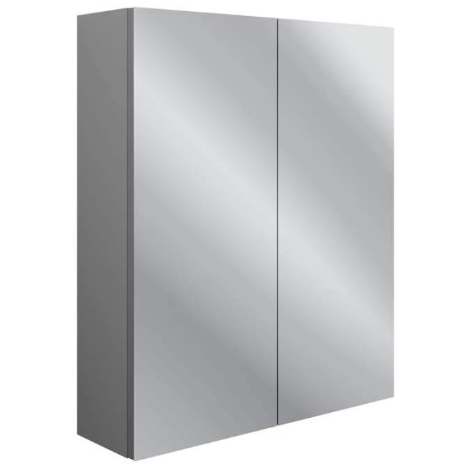 Bali 600mm 2 Door Mirrored Wall Unit - Grey Ash 1 Bali 600mm 2 Door Mirrored Wall Unit - Grey Ash