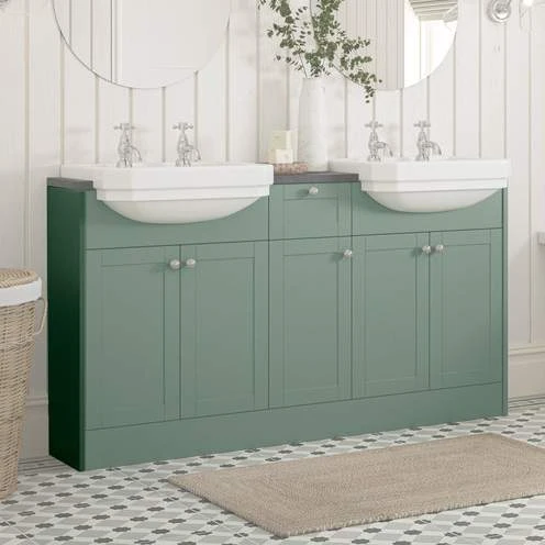 Bali 900x330mm End Panel - Matt Sage Green 1 Bali 900x330mm End Panel - Matt Sage Green