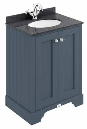 Bayswater 600mm 2-Door Traditional Basin Cabinet - Stifkey Blue 1 Bayswater 600mm 2-Door Traditional Basin Cabinet - Stifkey Blue