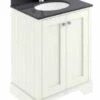 Bayswater 600mm 2-Door Traditional Basin Cabinet - Pointing White