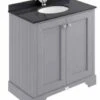 Bayswater 800mm 2-Door Traditional Basin Cabinet - Plummett Grey