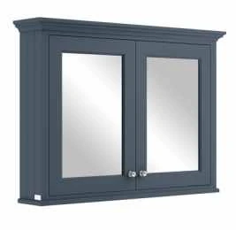 Bayswater 1050mm Double Mirror Wall Cabinet - Stiffkey Blue 1 Bayswater 1050mm Double Mirror Wall Cabinet - Stiffkey Blue