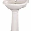 Bayswater Porchester 600mm 1 Tap Hole Basin & Full Pedestal