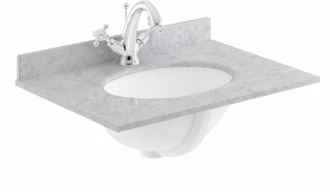 Bayswater 600mm 2-Door Traditional Basin Cabinet - Plummett Grey 3 Bayswater 600mm 2-Door Traditional Basin Cabinet - Plummett Grey - Image 3